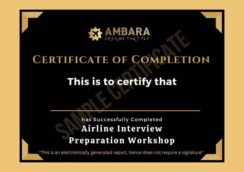 Sample Certificate